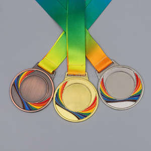 Medallas Deportivas Personalizadas de Aleación de Zinc 3D, Medallas de Maratón, Natación, Fútbol, Taekwondo, Karate - Product Image 1