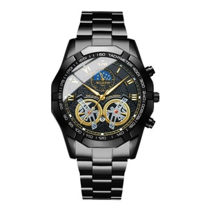 Stylish Business <b>Automatic</b> Men's <b>Watch</b> with Luminous Finish, Waterproof <b>Skeleton</b>, Quartz <b>Watch</b> - Product Image 5