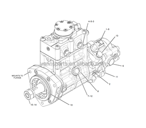 3264635 326-4635 10R7662 10R-7662 Pièces de tracteur-excavateur 320D <span class=keywords><strong>Pompe</strong></span> d'<span class=keywords><strong>injection</strong></span> de carburant diesel électrique pour moteur C6.4 CAT 320D - Product Image 6