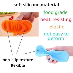 43g Thickened Heat Resistant Silicone <strong>Oven</strong> <strong>Mitts</strong> Anti Slip Soft Kitchen Baking <strong>Oven</strong> Gloves Cooking Pinch Grips <strong>Mitt</strong> - Product Image 2