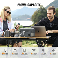 Station d'alimentation portable à onde sinusoïdale pure pour camping extérieur, alimentation solaire, 220V 600W 384Wh, pour Mini alimentation électrique UE
