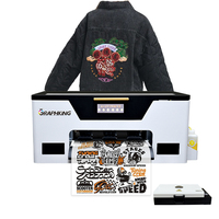 Graphking A4 A3 tamaño único XP600 cabezal DTF impresora impresión camiseta ropa prendas telas Plotter máquina con horno