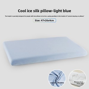 Siêu Thấp Mỏng Mềm Bộ Nhớ Phẳng Bọt Thấp Gối 200TC Rắn Mô Hình Hỗ Trợ Giấc Ngủ Cho Trẻ Em Sinh Viên Ký Túc Xá - Product Image 6