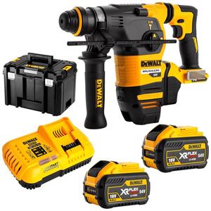 DCH333X2-XE 54V FlexVolt XR Li-Ion Cordless Brushless 3-Mode SDS Plus Rotary <b>Hammer</b> Battery-Powered OEM Kit - Product Image 2