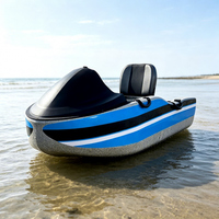 Bateau à réaction électrique rotatif à 360 degrés, mini bateau rapide portable en EPP pour divertissement aquatique en plein air