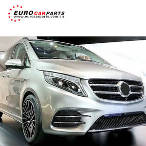 Kit de carrosserie abs de qualité supérieure, <span class=keywords><strong>Vito</strong></span> <span class=keywords><strong>W447</strong></span> pp adapté au style AG, avec calandre avant, grille arrière et diffuseur, 2016, 2017, 2018 - Product Image 3