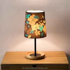 China Factory Vintage Flower Printing Linen Fabric Lampshade <strong>Black</strong> Pendant <strong>Light</strong> Lamp <strong>Shade</strong> - Product Image 6