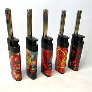 Briquets électriques personnalisés Hunan Haopai, briquets <span class=keywords><strong>mini</strong></span>-pistolet rechargeables, torche, briquet à <span class=keywords><strong>gaz</strong></span> pour fumer des bougies - Product Image 3