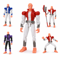 Figurine articulée Mecha Guardian imprimée en 3D FDM avec hache, jouet robot de collection, personnalisable OEM ODM, vente en gros