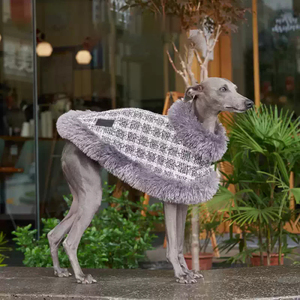 Großhandel Designer Maßgeschneiderte Umweltfreundliche Warme Luxuriöse Elegante Winter Hundemantel aus Wolle und Polyester für kleine und mittelgroße Hunde und Katzen - Product Image 2