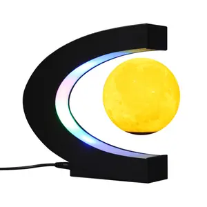 Veilleuse led à lévitation magnétique représentant la lune, luminaire décoratif d'extérieur, idéale pour un cadeau d'anniversaire, produit de qualité supérieure, 3.5 pouces