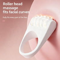 Rouleau facial miniature personnalisé avec logo, outil de lifting du visage, produits de beauté pour femmes, rouleau de massage des yeux en silicone anti-rides