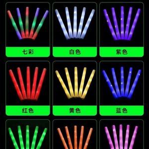 แท่งโฟมเรืองแสง LED หลากสีแบบใช้แล้วทิ้ง ทนทาน นุ่มนวล พิมพ์โลโก้ตามสั่งสำหรับพันธมิตร Ama-zom ขายส่ง สำหรับงานวันเกิด - Product Image 2