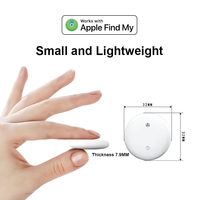 Traqueur Intelligent Certifié MFi de Taille Identique aux AirTags Anti-Perte Localisateur GPS pour Animaux Domestiques Mini pour Appareils Apple iOS