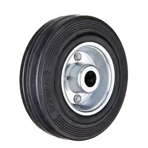 ล้อยางอุตสาหกรรมขนาด6นิ้ว80/<span class=keywords><strong>100</strong></span>/125/160/200มม. ทำจากเหล็กขอบล้อสำหรับงานหนักขนาดกลางชนิดยุโรป - Product Image 1