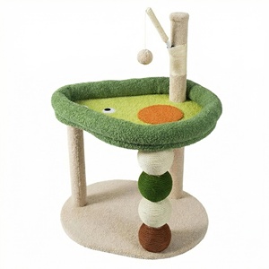 Árbol rascador para gatos con forma de aguacate, poste rascador integrado con bola, cama para gatos que ahorra espacio, árbol para gatitos - Product Image 1