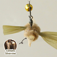 Têtes de rechange en gros pour baguettes à chat Matatabi Silvervine avec clochette, petit papillon et corde de chanvre, et leurre en papier froissé pour chats d'intérieur