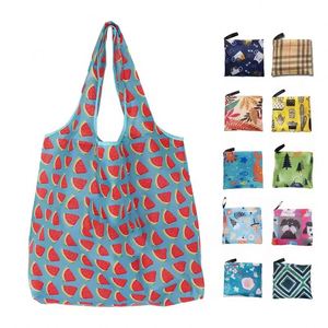 Factory Custom Eco-Friendly Reusable Polyester <b>Foldable</b> Tote for Rohs, Shopping Storage <b>Bag</b> - Product Image 2