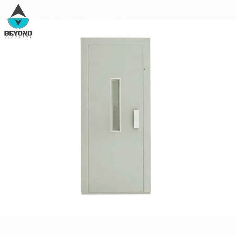 Lift semi-otomatis pintu/manual swing hall pengangkat pintu bagian pintu lift panel dicat untuk rumah lift 700mm/800mm/900mm