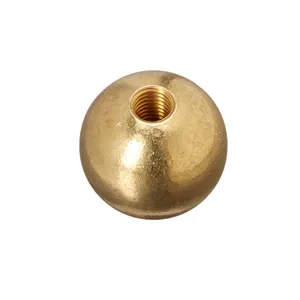 Factory directly sale customize 20mm thread brass ball for hardware parts