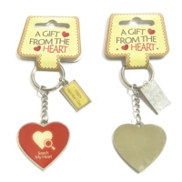 Porte-clés en métal de haute qualité bricolage le plus vendu cadeau souvenir détachable porte-clés de quantité de commande minimale faible