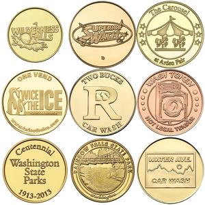 Logo in kim loại đồng thau đồng đồng OEM <span class=keywords><strong>Token</strong></span> đồng xu tùy chỉnh Claw máy mã thông báo truy cập - Product Image 6