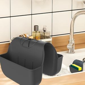 Lavabo décoratif pour la cuisine <span class=keywords><strong>Liquide</strong></span> <span class=keywords><strong>vaisselle</strong></span> Silicone Caddy Savon suspendu <span class=keywords><strong>Porte</strong></span>-éponge de cuisine - Product Image 1