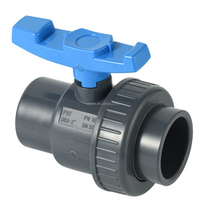 1/2 pouces PN10 PN16 vanne de régulation de pression double vanne union pvc PP vanne à boisseau sphérique de compression et accessoires pour l'irrigation - Product Image 2