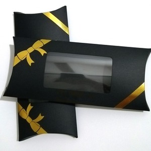 Candy pillow packaging white kraft paper <b>brown</b> soap <b>box</b> cardboard pillow gift <b>box</b> can be customized according to needs - Product Image 6