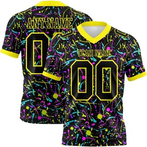 Camiseta de Fútbol Sublimada Personalizada SPARKWOR, Cuello en V, Manga Corta, Poliéster que Absorbe la Humedad, Unisex para Adultos, Todas las Temporadas - Product Image 2