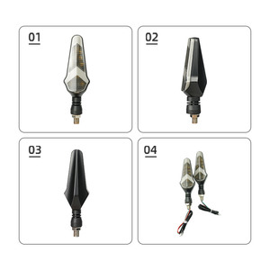 Liuhjg Phổ Tùy Chỉnh 12V 3 Dây Màu Xanh/Trắng/Đỏ + Vàng Xe Máy Chỉ Số Chất Lượng Cao Xe Đạp Lần Lượt Đèn Tín Hiệu - Product Image 3