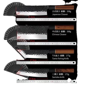 Japanese-<b>style</b> fish <b>head</b> knife, salmon knife, sashimi knife, debaked knife, hand-forged knife, chef's knife. - Product Image 5