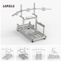Viene con soporte de pantalla Chasis Juego completo de metal Simulador de vuelo Cabina Rig 4080 Perfil de aluminio Sim Racing Rig
