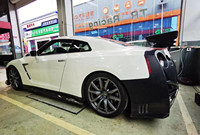 Nouveau pour GT-R (R35) Kit carrosserie amélioré style NISMO Pare-chocs Jupes latérales Passage de roue Capot Spoiler Diffuseur Fibre de carbone