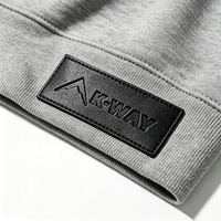 Écussons personnalisés en cuir PU écologique, étiquettes logo thermocollées pour vêtements, chapeaux, accessoires de couture, vente en gros OEM