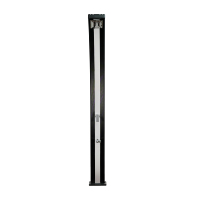 Promotion : Douche solaire d'extérieur en aluminium courbé pour piscine, avec robinet à pied, pour jardin – Fabrication OEM/ODM