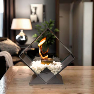 OEM/ODM Mini foyer Offre Spéciale de table tridimensionnel au bioéthanol combustible métallique foyer intérieur extérieur chauffage à flamme véritable - Product Image 3