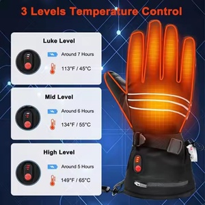 Gants chauffants USB en gros, coupe-vent et imperméables pour le snowboard et le golf en hiver, équipement de sport extérieur rechargeable - Product Image 2