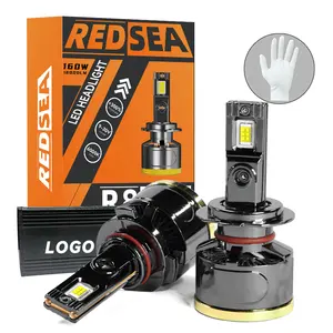 REDSEA R8 160W 16000lm h7 led ไฟหน้าอัตโนมัติ CSP 3570 6000K led h11 h4 h11 9005 9006 9012 ไฟหน้ารถ led