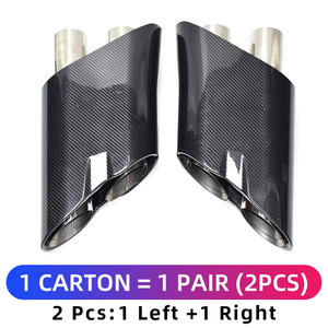 Dẫn phong cách tên lửa sợi carbon ống xả Muffler cho Mercedes-Benz w464 w463a G63 G65 G550 500 g lớp học - Product Image 3