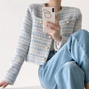 Jaket Pendek Wanita Musim Semi Terbaru, Gaya Sosialita Prancis Mewah, Atasan Lengan Panjang - Product Image 3