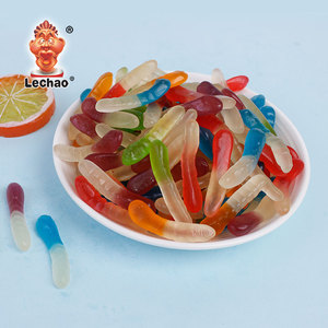 Bonbons et confiseries <span class=keywords><strong>halal</strong></span> en gros, mélange de saveurs de fruits, bonbons en forme de vers gélifiés en vrac - Product Image 6