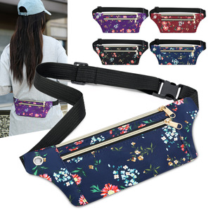 Outdoor Running Waist Bag Nylon Waterproof Zippered Pocket Multi Functional Sport <b>Belt</b> Bag For Men Women Travel Use - Product Image 3