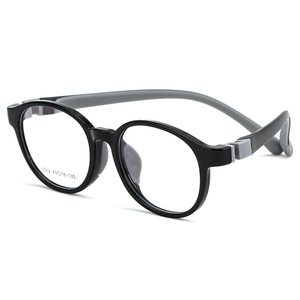 1012 siêu nhẹ linh hoạt TR90 Silicone trẻ em Kính retro vòng quang Kính mắt theo toa khung chàng trai và cô gái - Product Image 2