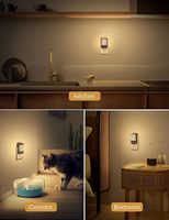 Veilleuse ZHILAI1W Mini Moderne à Intensité Réglable avec Capteur de Lumière, Éclairage Crépusculaire pour Chambre et Salle de Bain