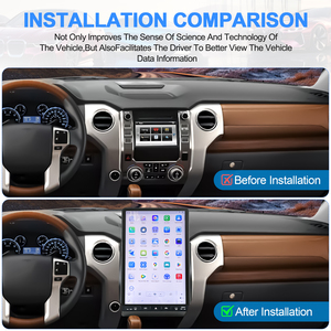 Radio de coche Android estilo Tesla con pantalla vertical de 16.8 pulgadas y 2K de Navihua para Toyota Tundra 2014-2020, con navegación GPS y multimedia. - Product Image 2