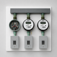 Compteur d'énergie numérique EM12100RS ANSI 2S monophasé trois fils pour l'électricité