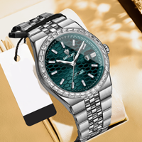 Jam Tangan Pria Binbond B7272 7272 Quartz Movement Stainless Steel Grosir Multi Dial Luminous Kalender Kasual untuk Pria