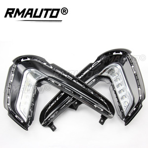2 pièces Feux de jour à LED avec clignotants, étanches, pour Hyundai Elantra 2016-2020, accessoires de voiture - Product Image 4