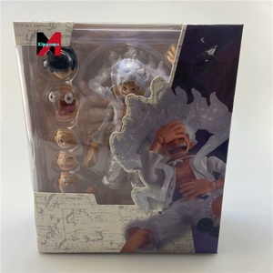 One Pieced Luffy Gear Five Nika Sun God <span class=keywords><strong>Anime</strong></span> figura articulada articulaciones Pose-able estatua modelo Kit regalo - Product Image 6